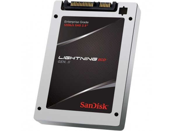 SSD SanDisk Lightning Eco Gen. II 1.6TB SAS 12Gb/s MLC 2.5" 19nm DWPD 3 (SDLTOCKR-016T-5C)